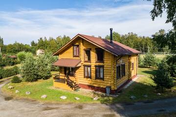 Фото номера Коттедж с камином и сауной 3 спальни База отдыха Озерный Берег г. Приозерск 3